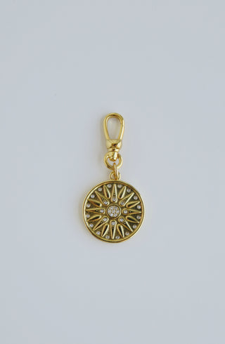 Sunburst Charm on Swivel Clasp