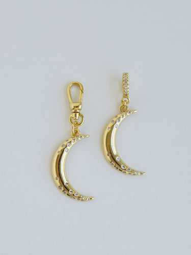 Crescent Moon Charm on Clasp