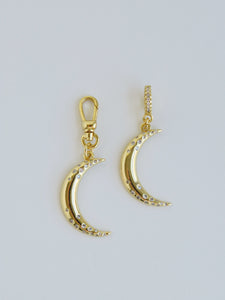Crescent Moon Charm on Clasp