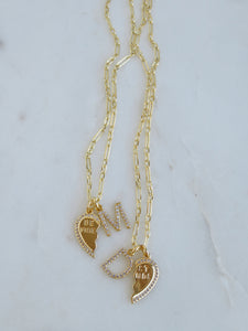 Personalized Best Friend Necklace - Petite Figaro Chain