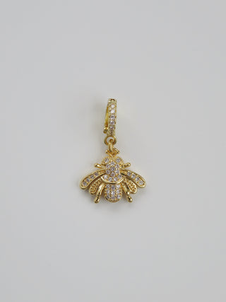 Butterfly & Bee Charm on Diamond Clasp