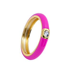 Skylar Diamond Enamel Rings