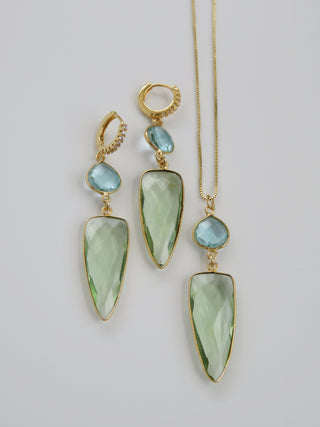 Peridot Blue Topaz Crystal Collection
