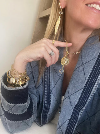 Feathered Clear Quartz Crystal Earrings