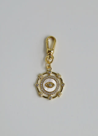 Celestial Evil Eye Perla Charm with Swivel Clasp