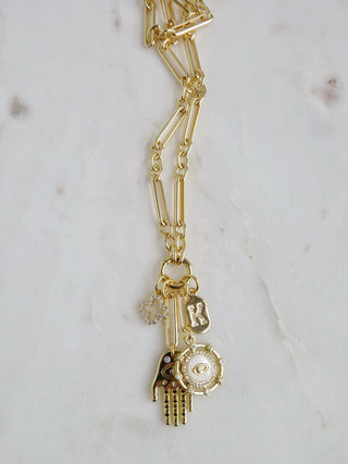 Hamsa Evil Eye Charm Cluster - Figaro