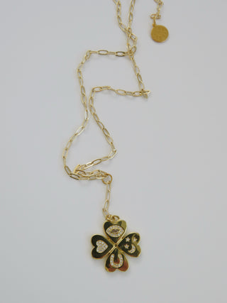 Positive Intentions Necklace - Dainty Paperclip Link
