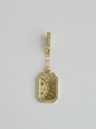 Ray of Light Diamond Hinged Clasp Chain Charms