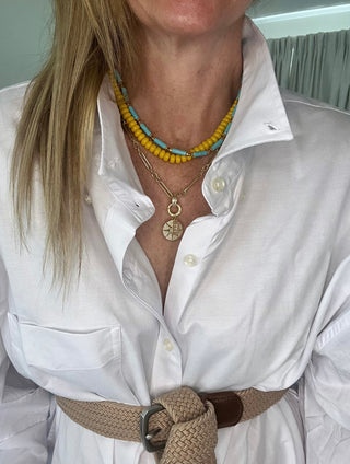 Orla Crystal Tube Necklace