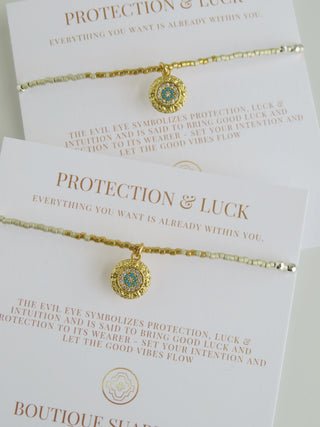 Evil Eye Shimmer - Beaded Bracelets