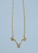 Load image into Gallery viewer, Personalized with Diamonds Necklace - Petite Figaro Chain