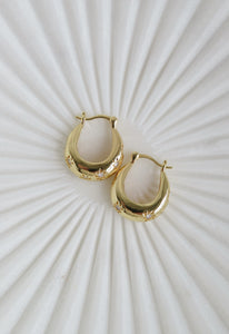 Celestial Oblong Shaped Domed Hoops