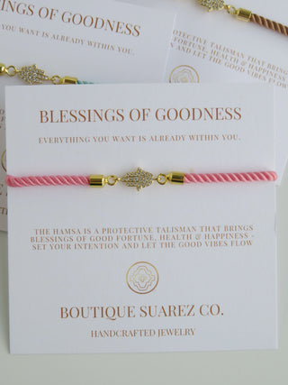 Petite Hamsa Bracelet - Blessings of Goodness