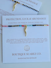 Load image into Gallery viewer, Abigail Cornicello  Bracelet - Protection. Luck &amp; Abundance - Black, Red, Blue &amp; Gold