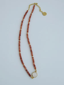 Divine Feminine- Moonstone Wrap Bracelet - Necklace