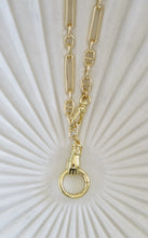 Load image into Gallery viewer, Sanxenxo Hamsa Clasp - 11:11, 8 Point Star &amp; I Love LA Charm Necklace