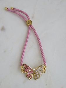 Beatrice Slider Bracelet - Pink