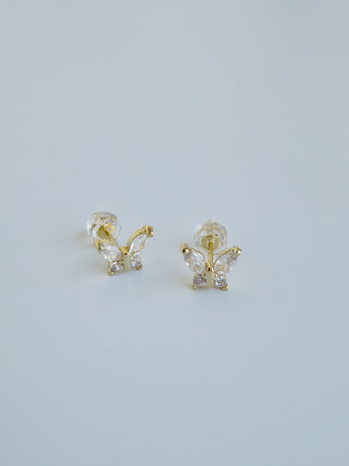 Diamond Butterfly Earrings