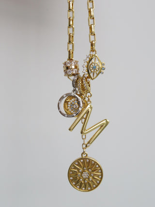 Celestial Protection Monogram Charm Necklace