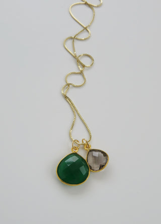 Topaz and Green Quartz Crystal Collection