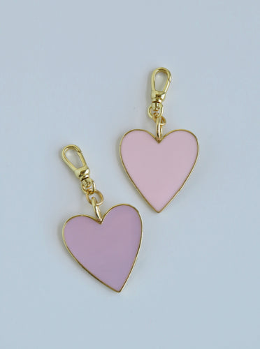 Enamel Heart Pendant with Clasp