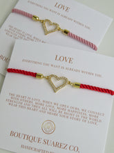 Load image into Gallery viewer, Beatrice Heart Slider Bracelet - Love