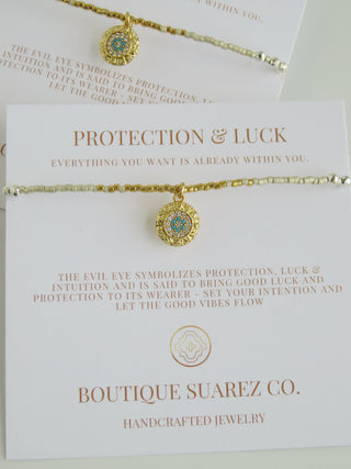 Evil Eye Shimmer - Beaded Bracelets