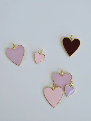 Enamel & Gold Heart Pendant