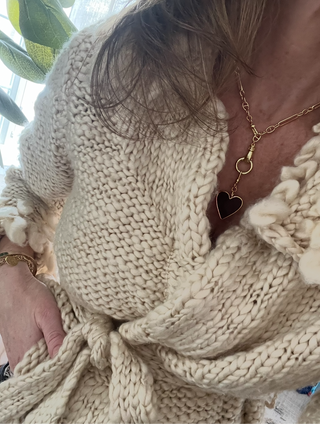 Sanxenxo Hamsa Double Clasp Necklace