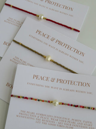Manifest Peace - Pearl Bracelet