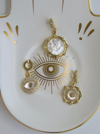 Perla Charms on Diamond Clasp