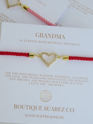 Beatrice Grandma Bracelet - Heart