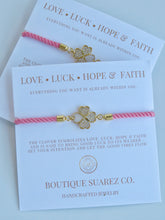 Load image into Gallery viewer, Beatrice Heart Clover Bracelet - Love • Luck • Hope &amp; Faith