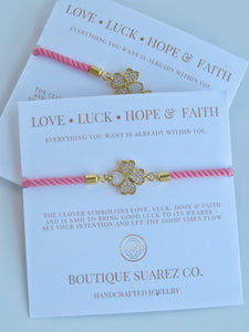 Beatrice Heart Clover Bracelet - Love • Luck • Hope & Faith