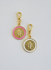 Enamel Christ Jesus Pendant with Swivel Clasp