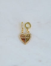 Load image into Gallery viewer, Best Friend Heart Pendant on Diamond Hinged Clasp