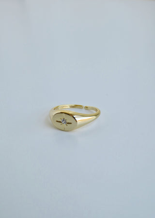 Danica North Star Signet Ring