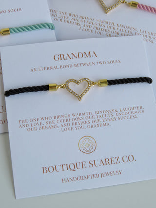 Beatrice Grandma Bracelet - Heart