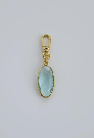 Faceted Crystals on Swivel Clasp