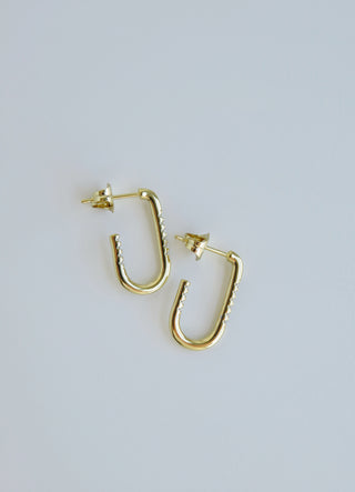Claudett Diamond Stud Hoops