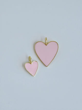 Enamel & Gold Heart Pendant