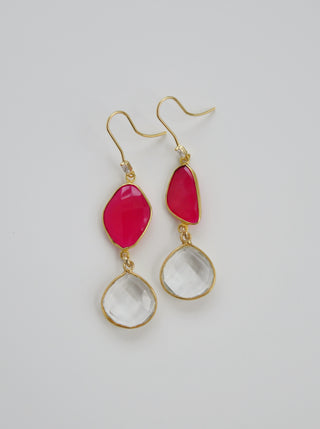 Pink and Clear Quartz Crystal Collection
