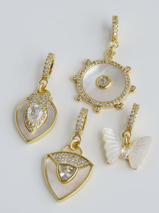 Perla Charms on Diamond Clasp