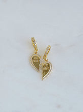 Load image into Gallery viewer, Best Friend Heart Pendant on Diamond Hinged Clasp