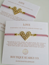 Load image into Gallery viewer, Beatrice Pink Heart Bracelet - Love