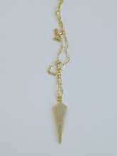 Load image into Gallery viewer, Diamond Arrowhead Necklace