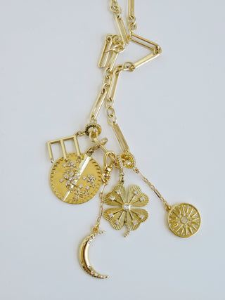 Celestial Hinged Clasp Chain Charms