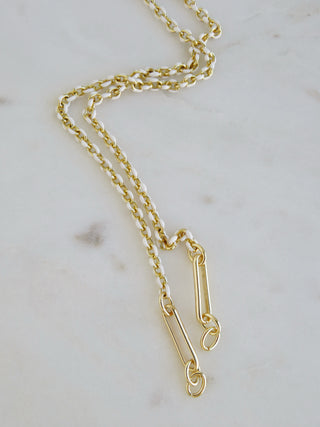 Blanc Charm Holder Necklace - Clicker Clasp - add charms