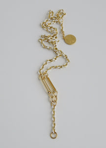 Blanc Lariat Charm Holder Necklace
