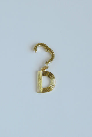 Initial Vibes Charm with Diamond Clasp